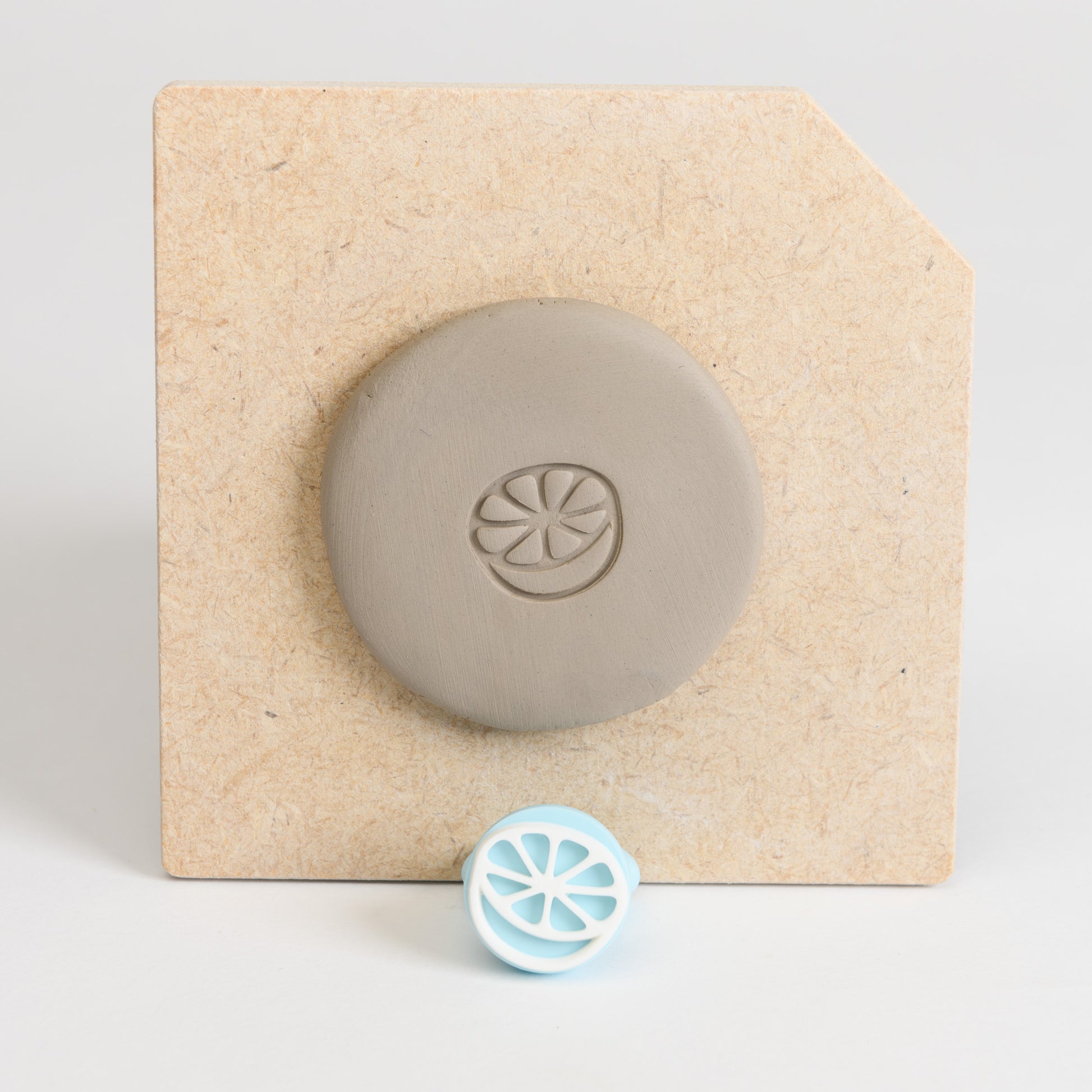 Clay stamps - half orange