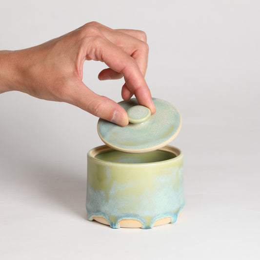 Salt / Sugar Pot - Seafoam (second)
