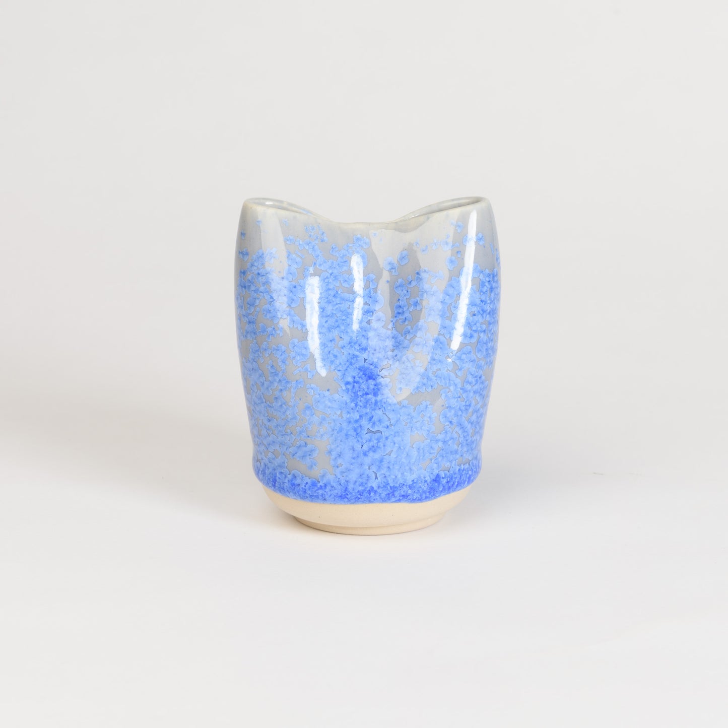 Mini Vase - Blue Pinched