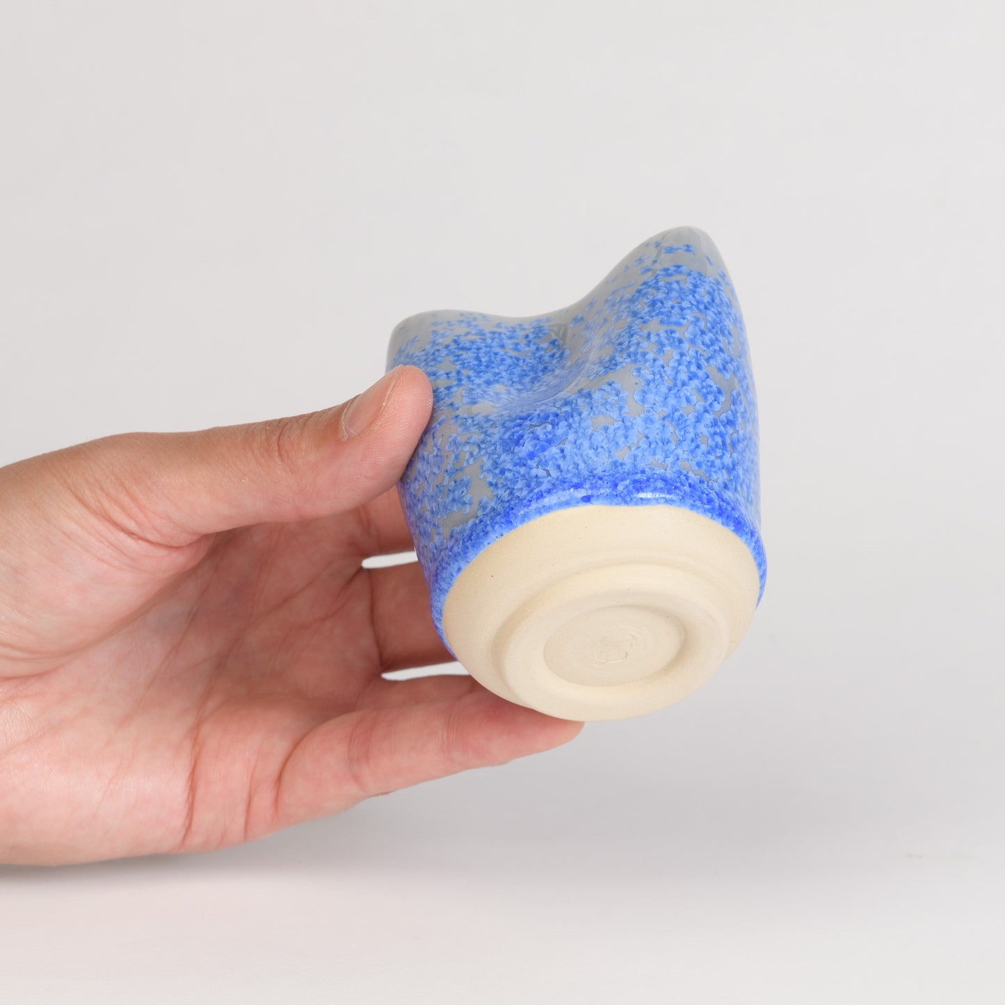 Mini Vase - Blue Pinched