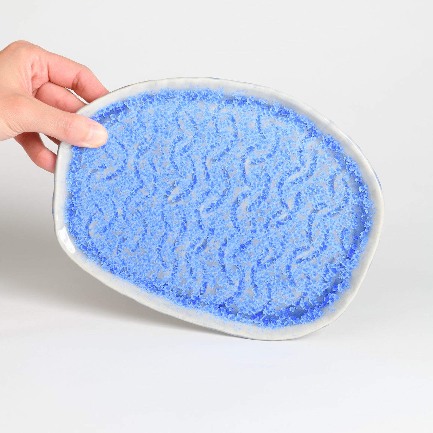 Tray with carved design - Several Glazes