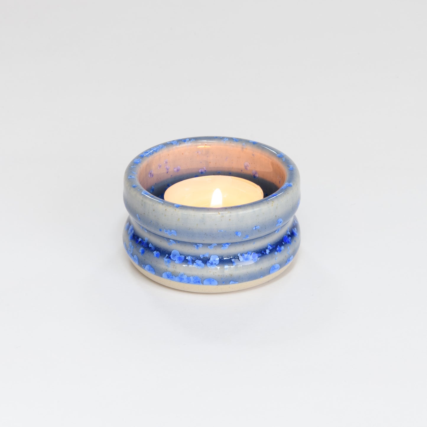 Tealight Holder - Crystal Blue