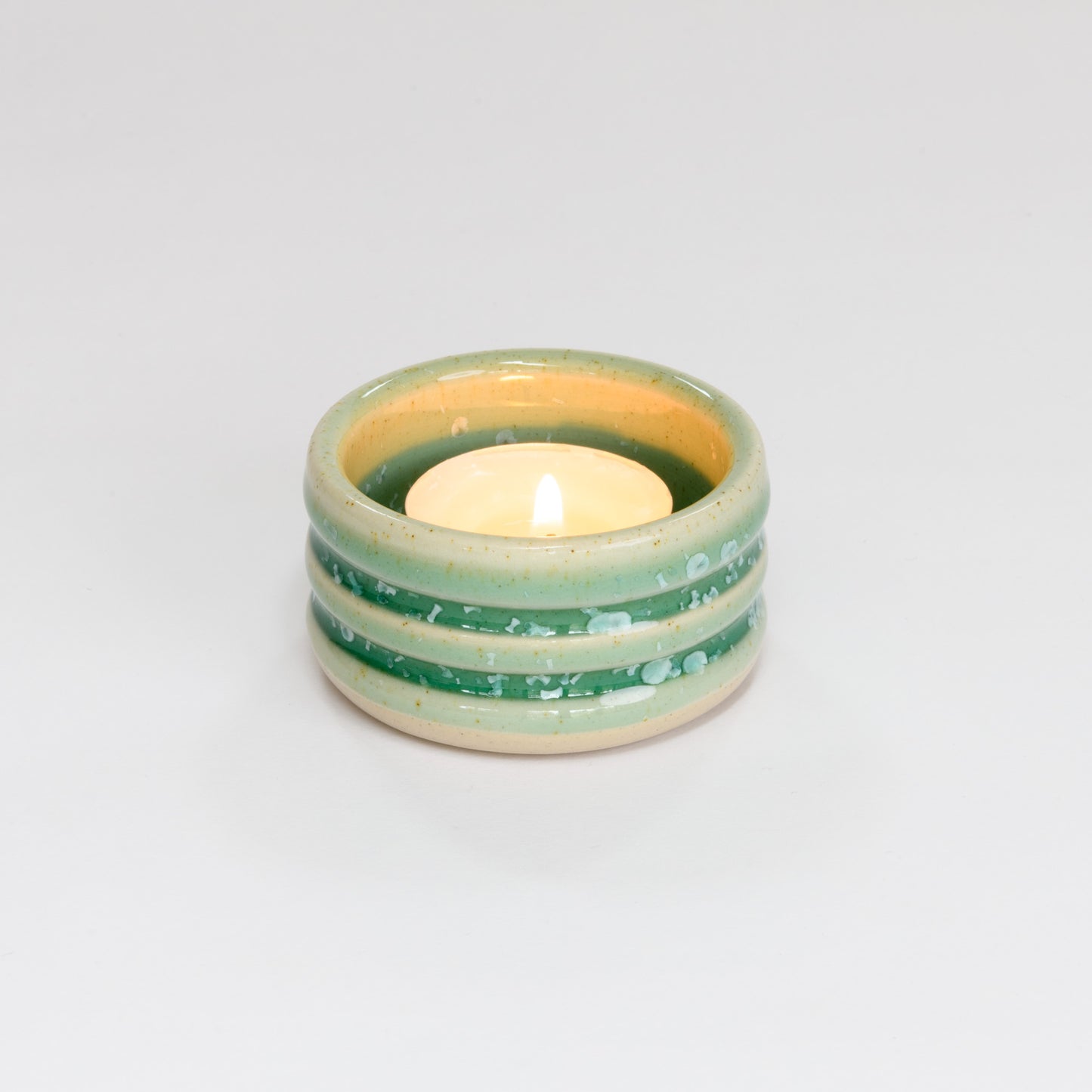 Tealight Holder - Crystal Mint