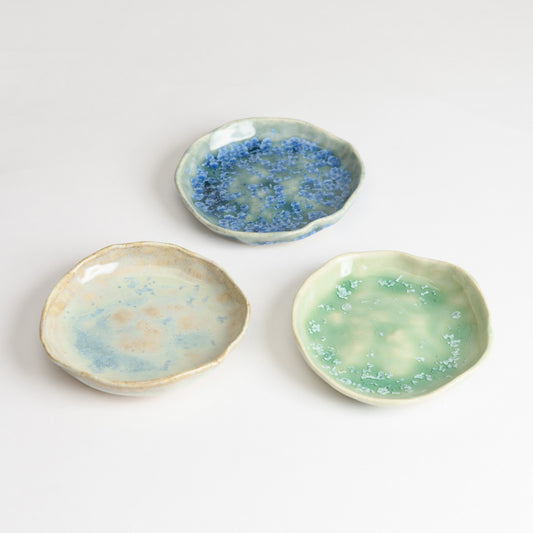 Set of 3 Jewellery Dishes - Opal, Teal and Mint (second)