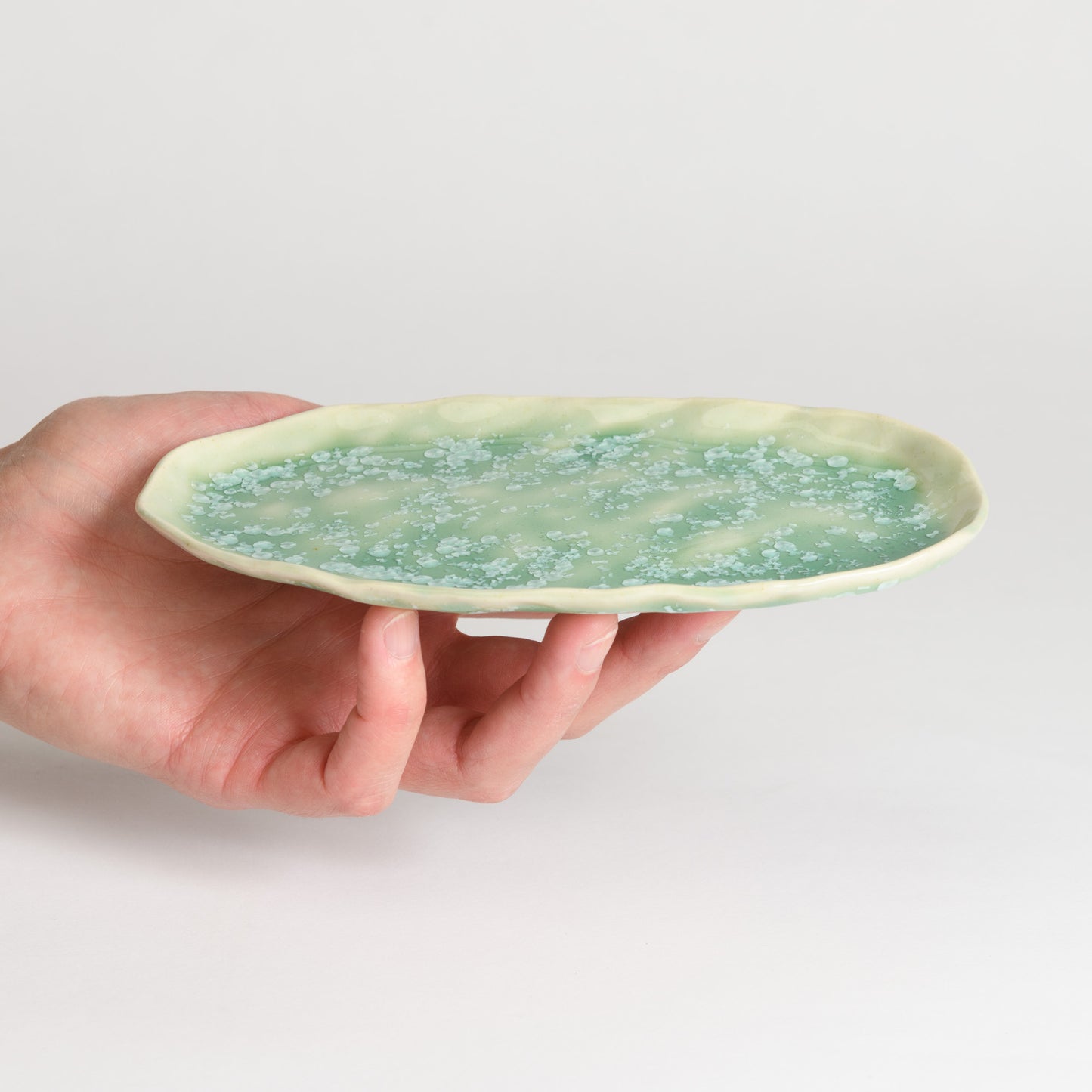Oval Tray - Crystal Mint