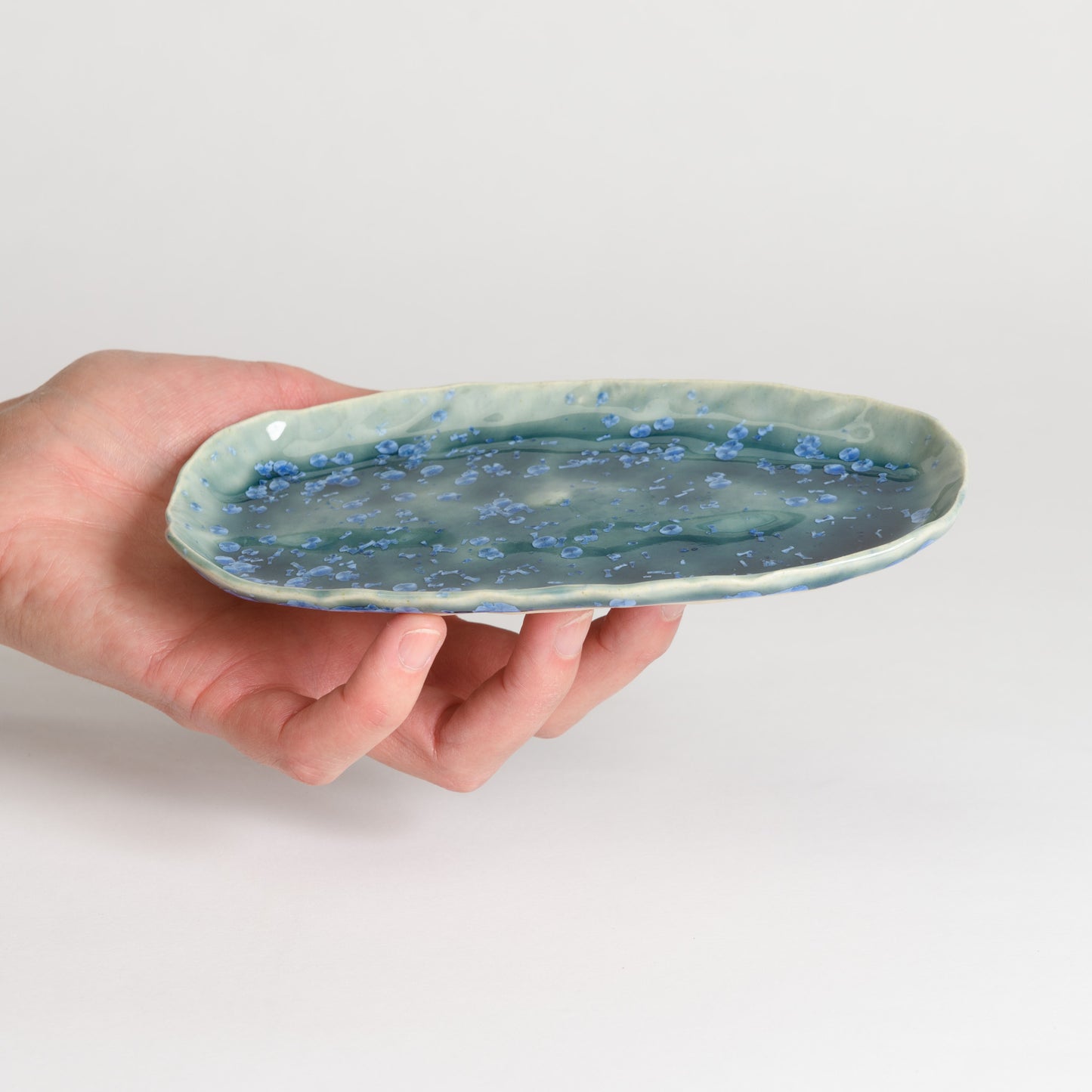 Oval Tray - Crystal Teal