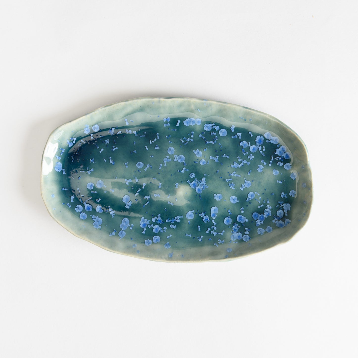 Oval Tray - Crystal Teal