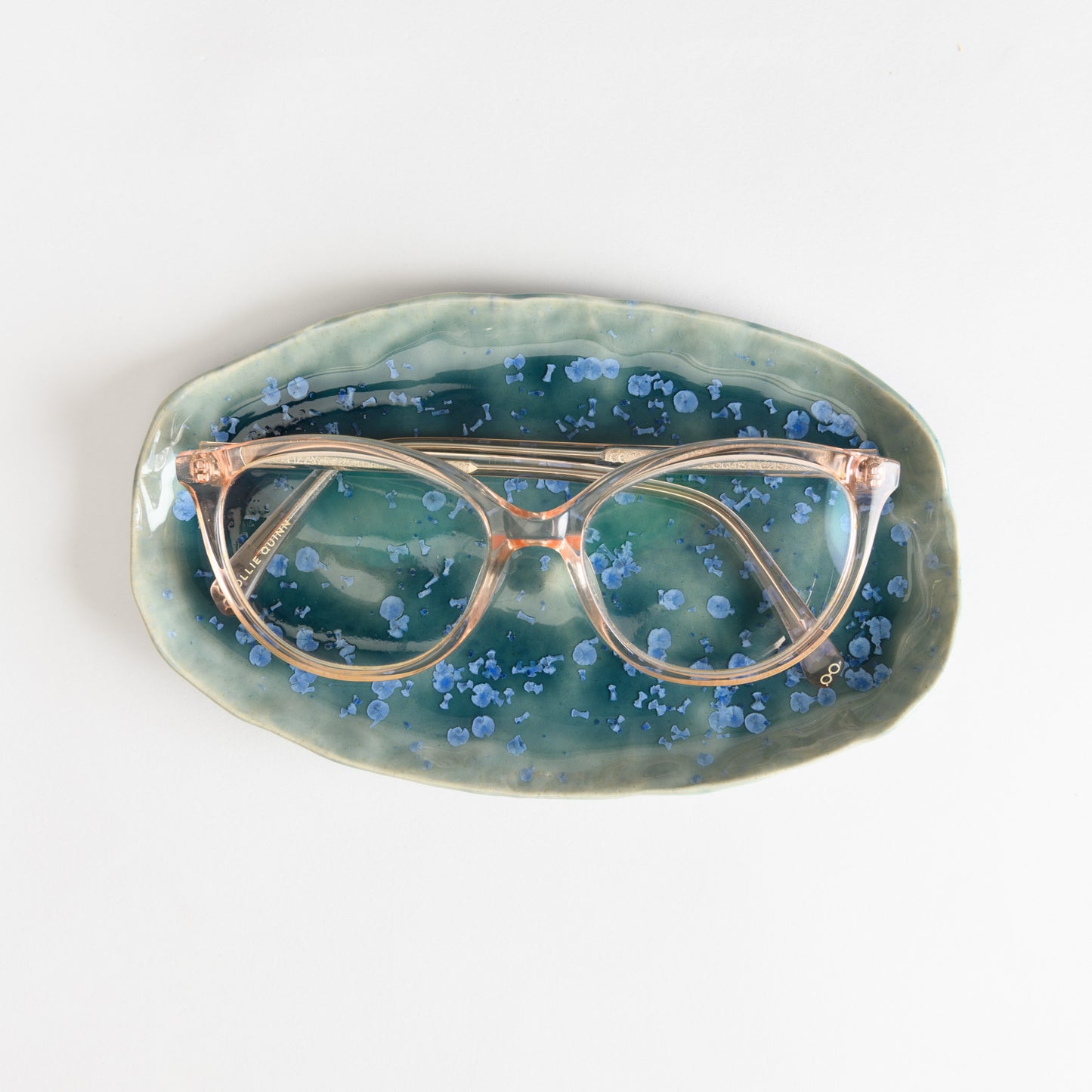 Oval Tray - Crystal Teal