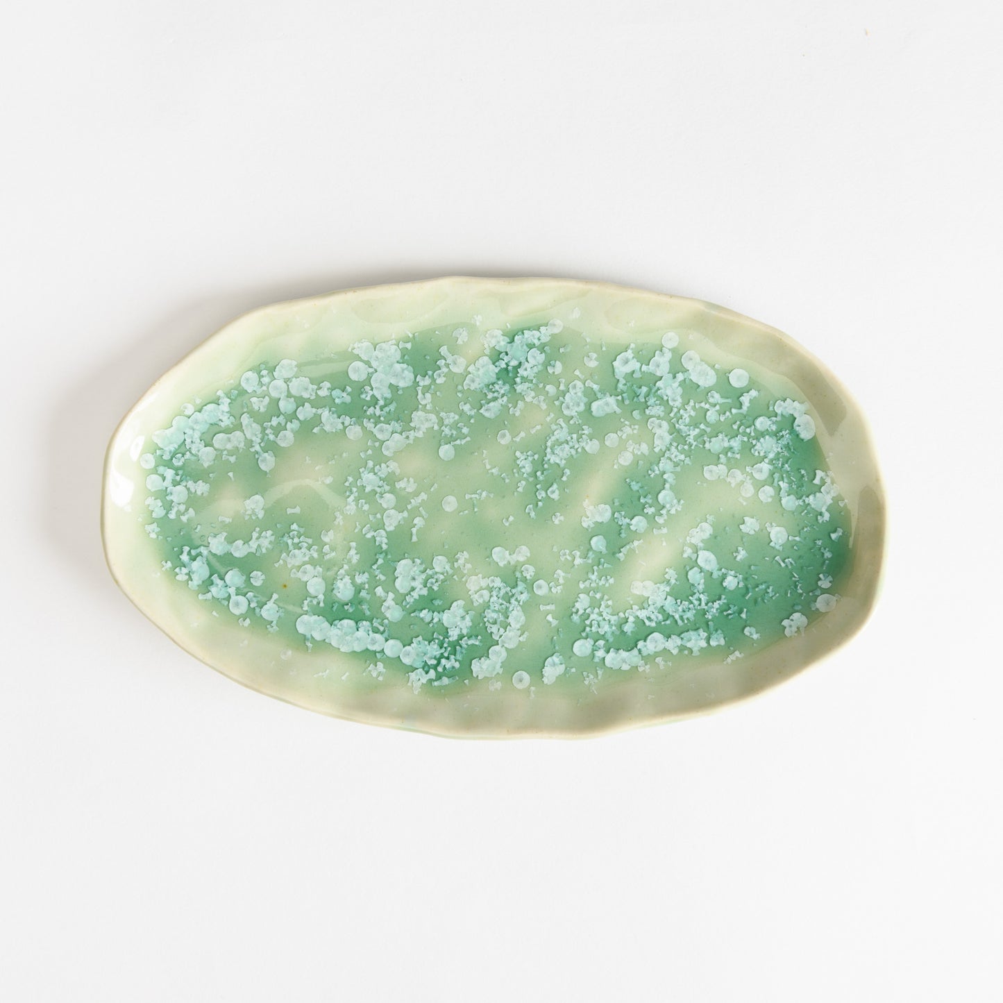 Oval Tray - Crystal Mint