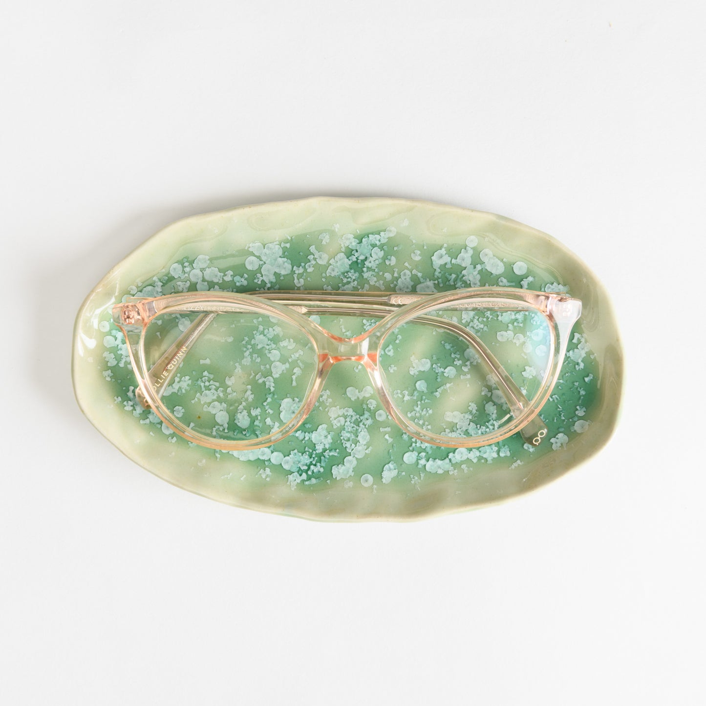 Oval Tray - Crystal Mint