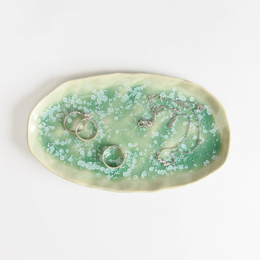 Oval Tray - Crystal Mint