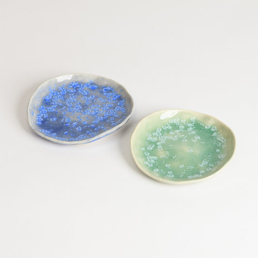 Set of 2 Jewellery Dishes - Blue and Mint (second)