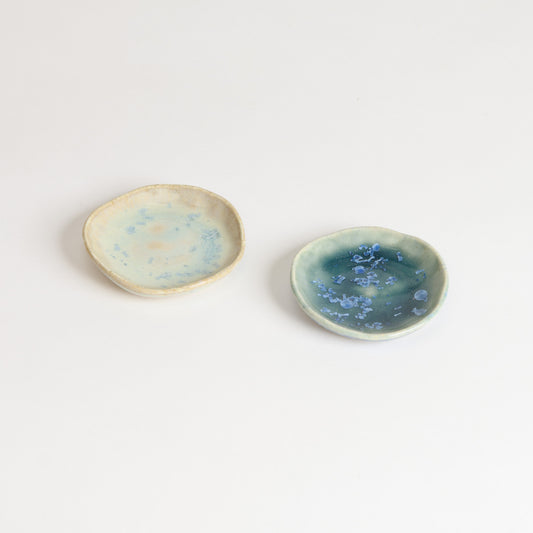 Set of 2 Ring Dishes - Opal and Teal (second)