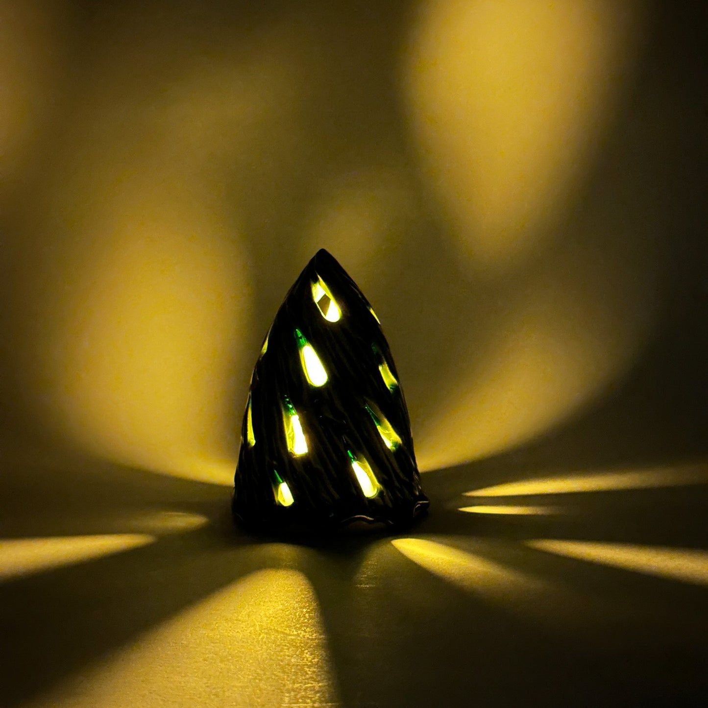 Christmas Tree - Carved Medium Moss