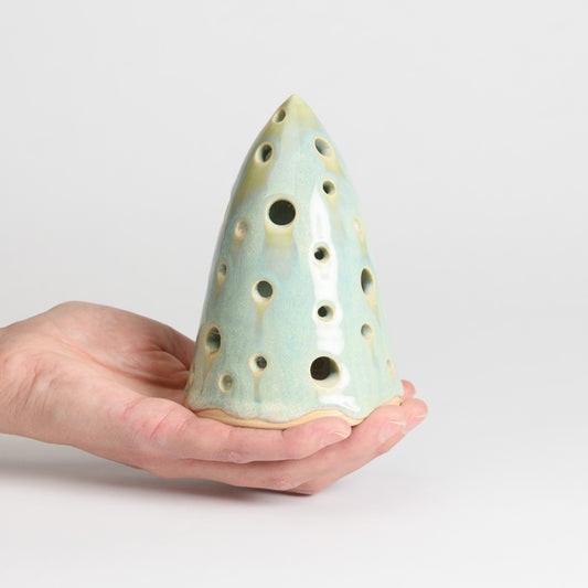 Christmas Tree - Carved Large Seafoam