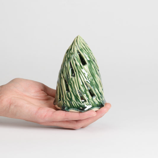 Christmas Tree - Carved Medium Moss