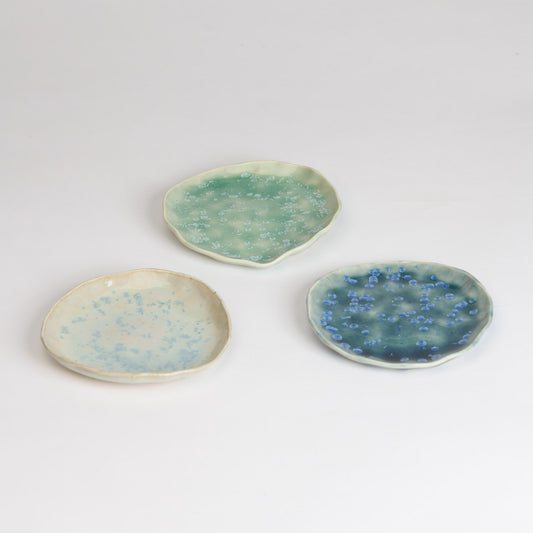 Set of 3 Jewellery Dishes - Teal, Mint and Opal (second)