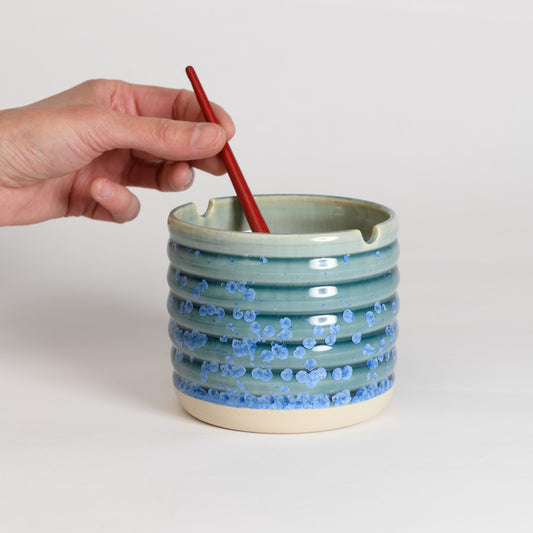 Brush Washer Cup - Crystal Teal