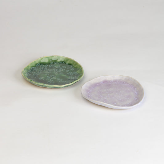 Set of 2 Jewellery Dishes - Moss and Lilac (second)