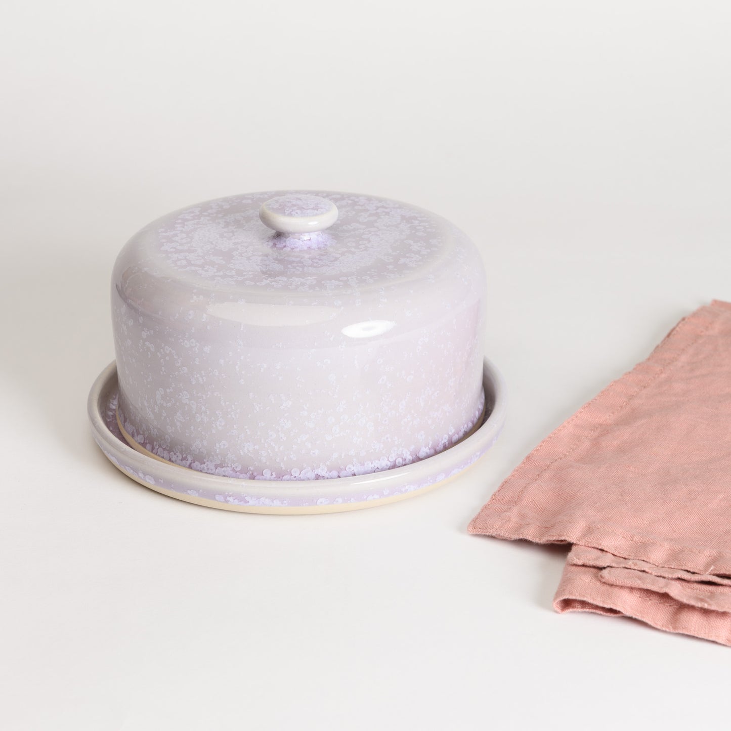 Butter Dish - Crystal Lilac