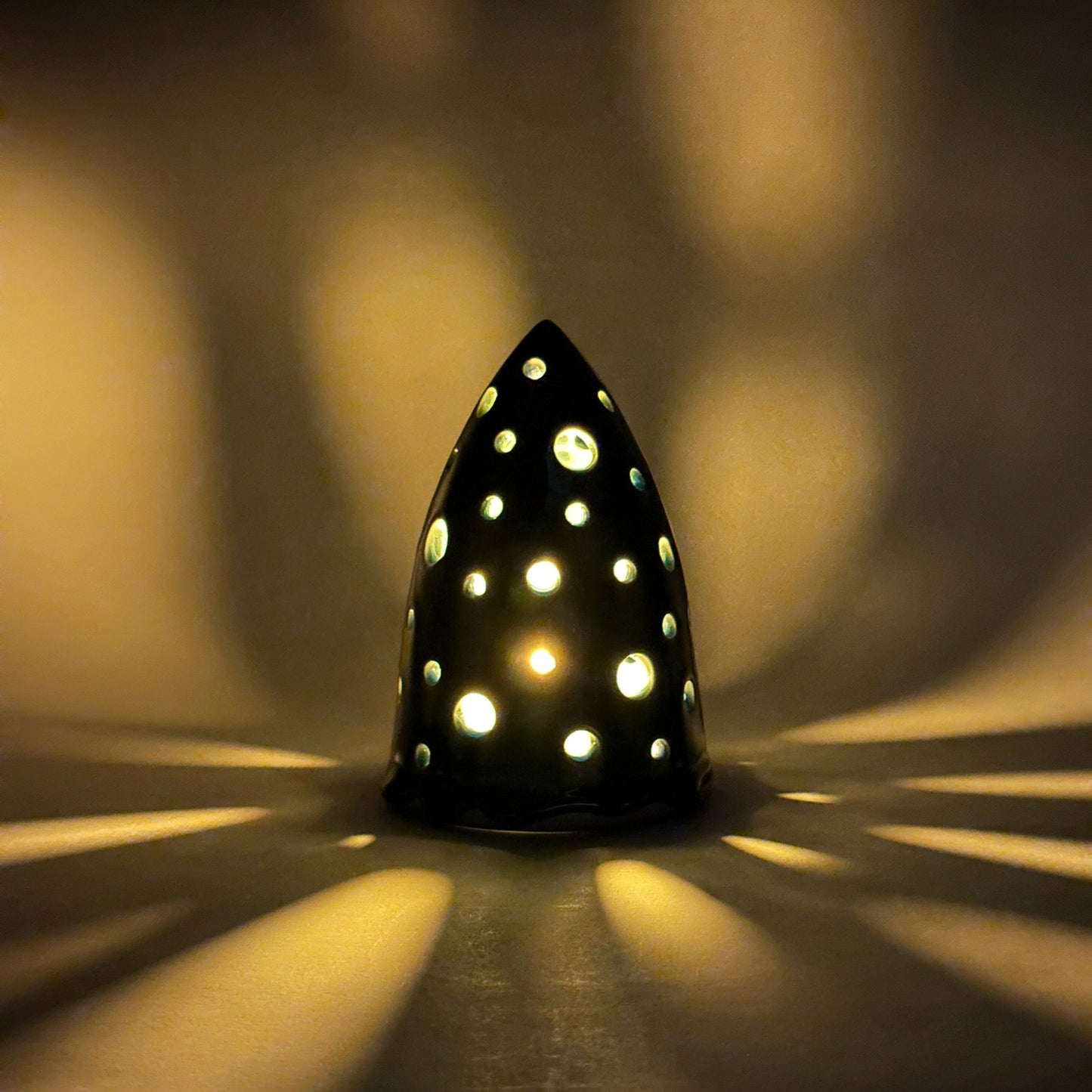 Christmas Tree - Carved Large Teal