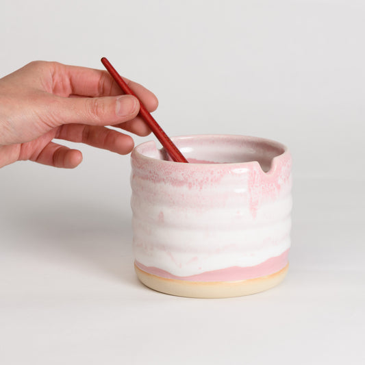 Brush Washer Cup - Strawberries & Cream (second)