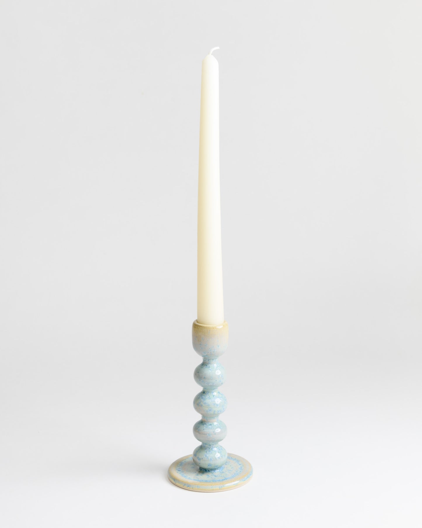 Tall Candlestick - Mermaid Opal