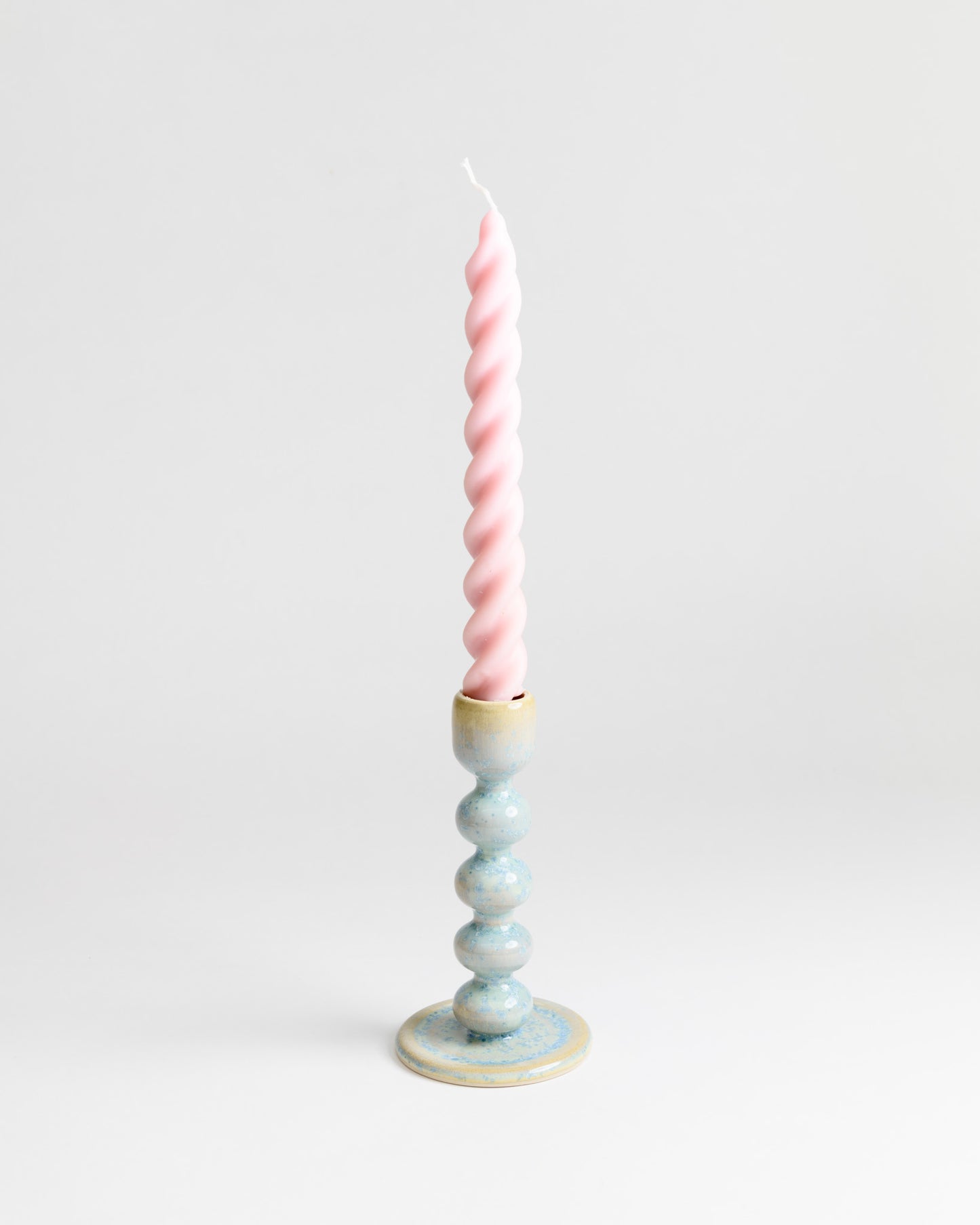Tall Candlestick - Mermaid Opal