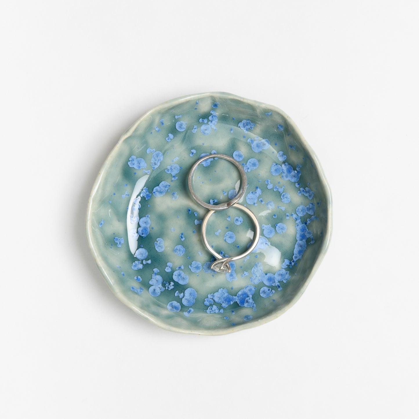 Jewellery Dish - Crystal Teal