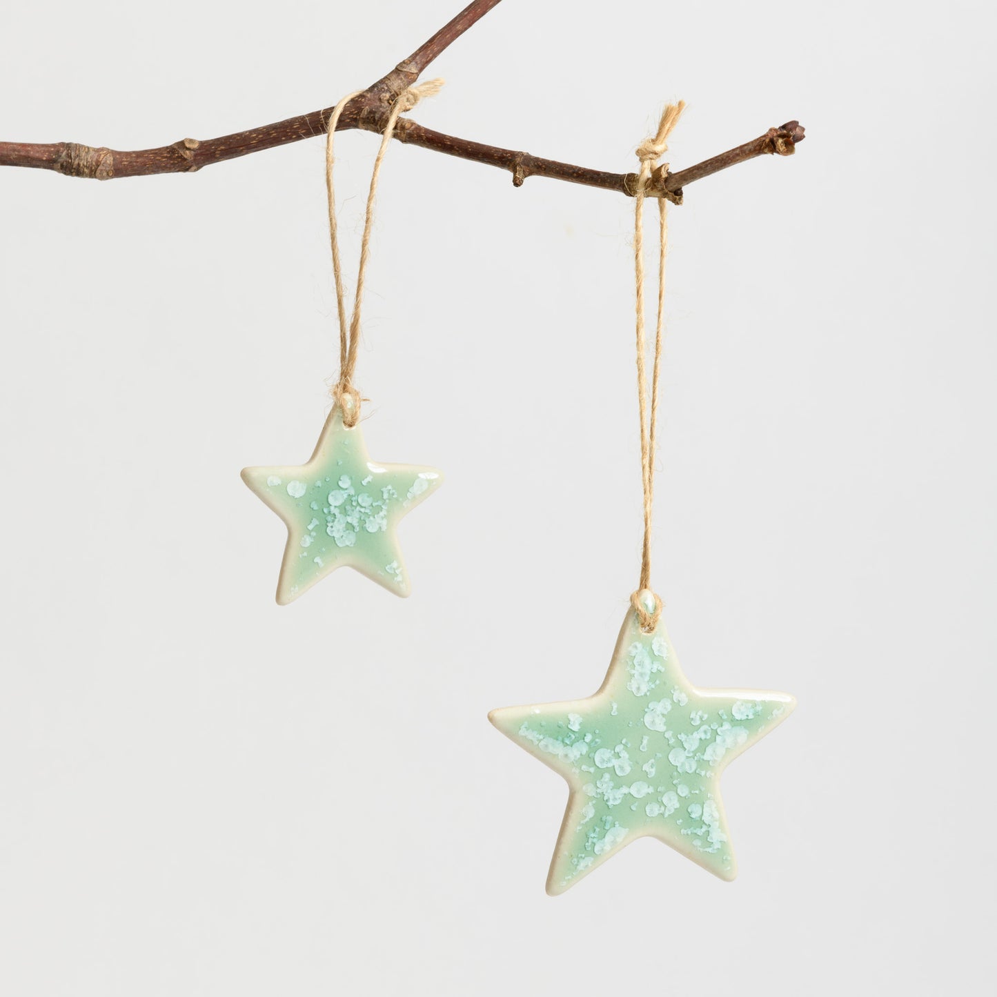 Christmas Ornament - Star - Crystal Mint