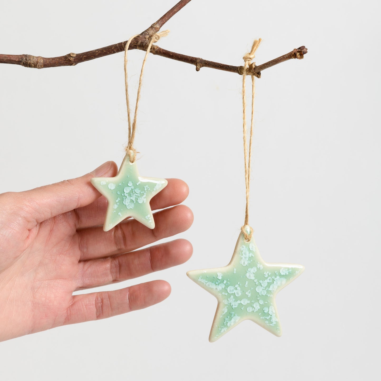 Christmas Ornament - Star - Crystal Mint
