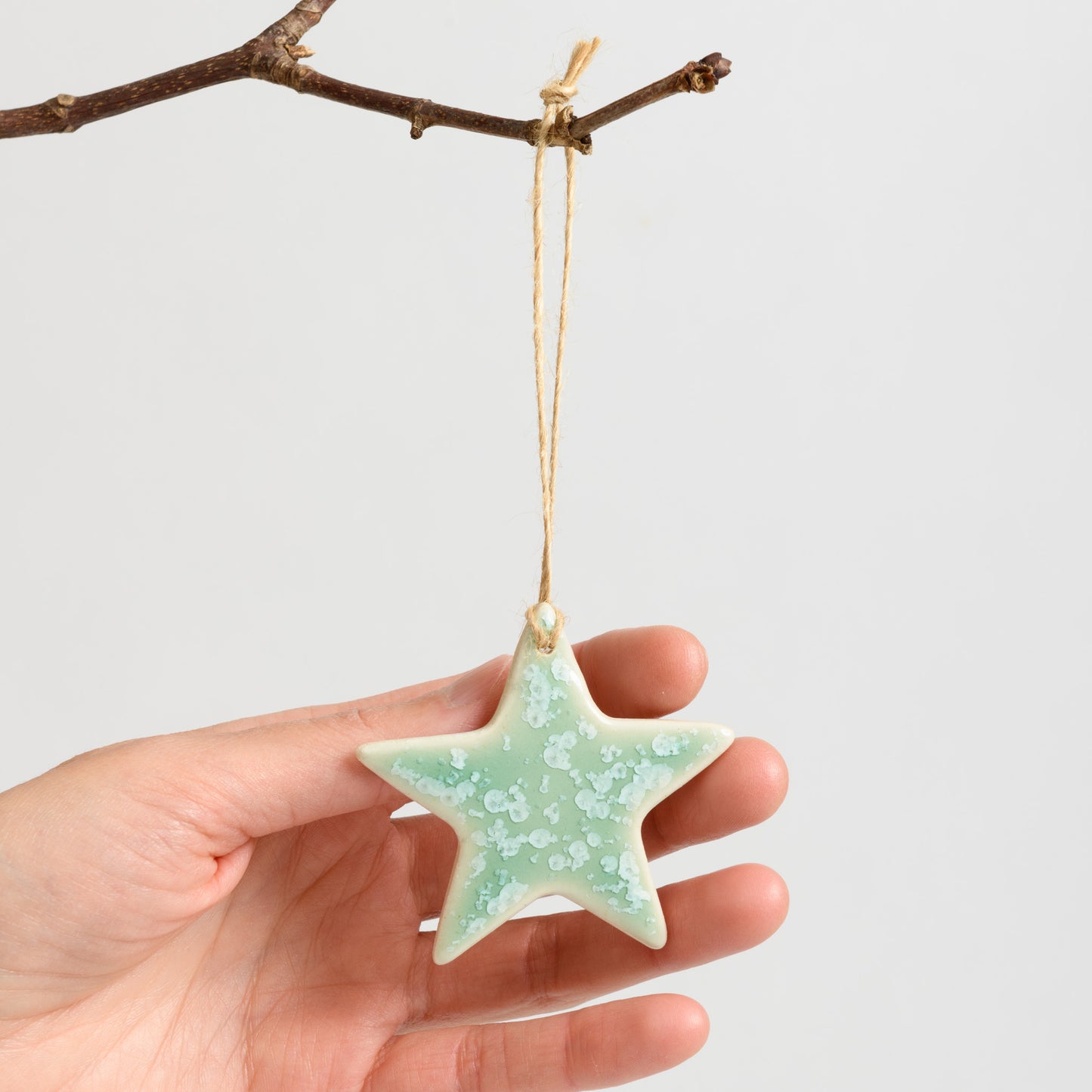 Christmas Ornament - Star - Crystal Mint