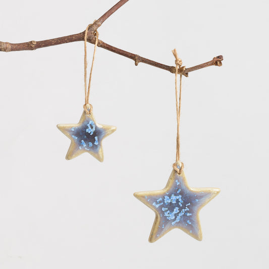 Christmas Ornament - Star - Mermaid Moonstone