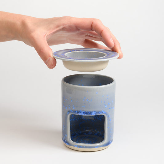 Oil/Wax Burner - Crystal Blue