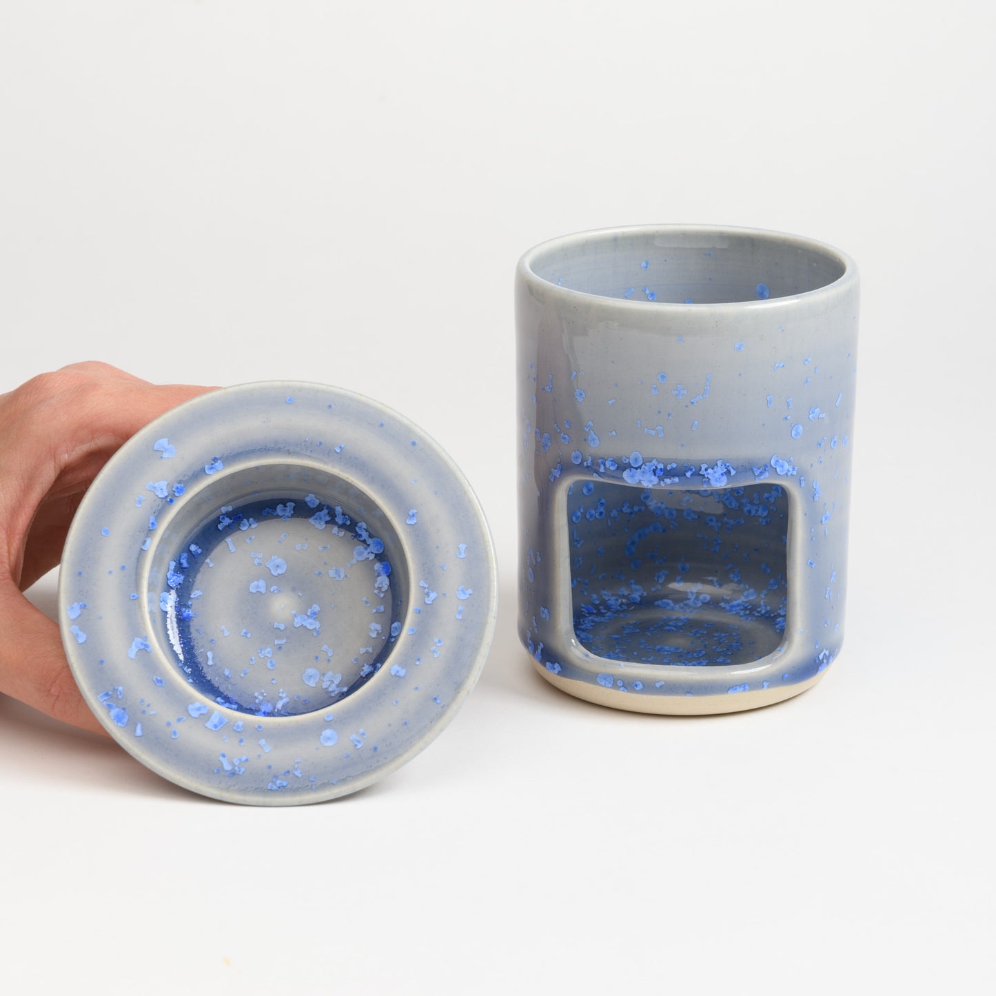 Oil/Wax Burner - Crystal Blue