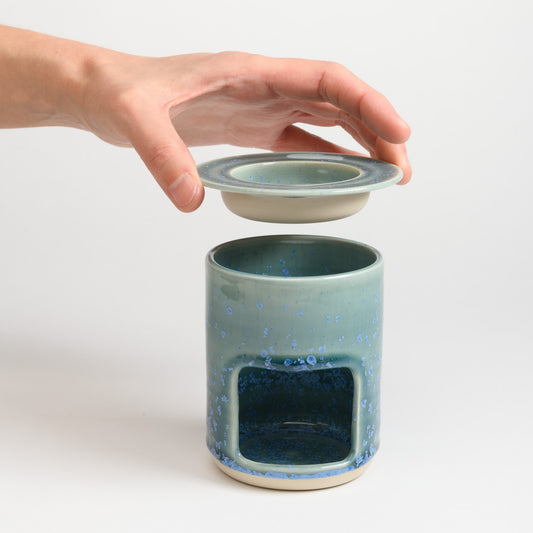 Oil/Wax Burner - Crystal Teal