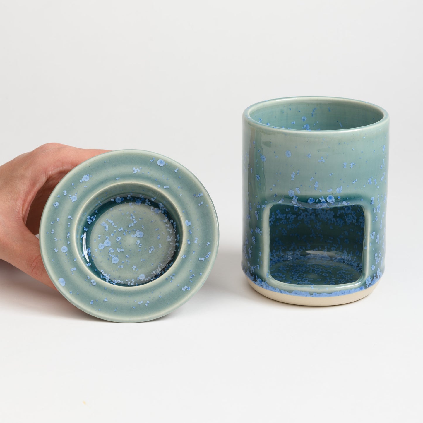 Oil/Wax Burner - Crystal Teal