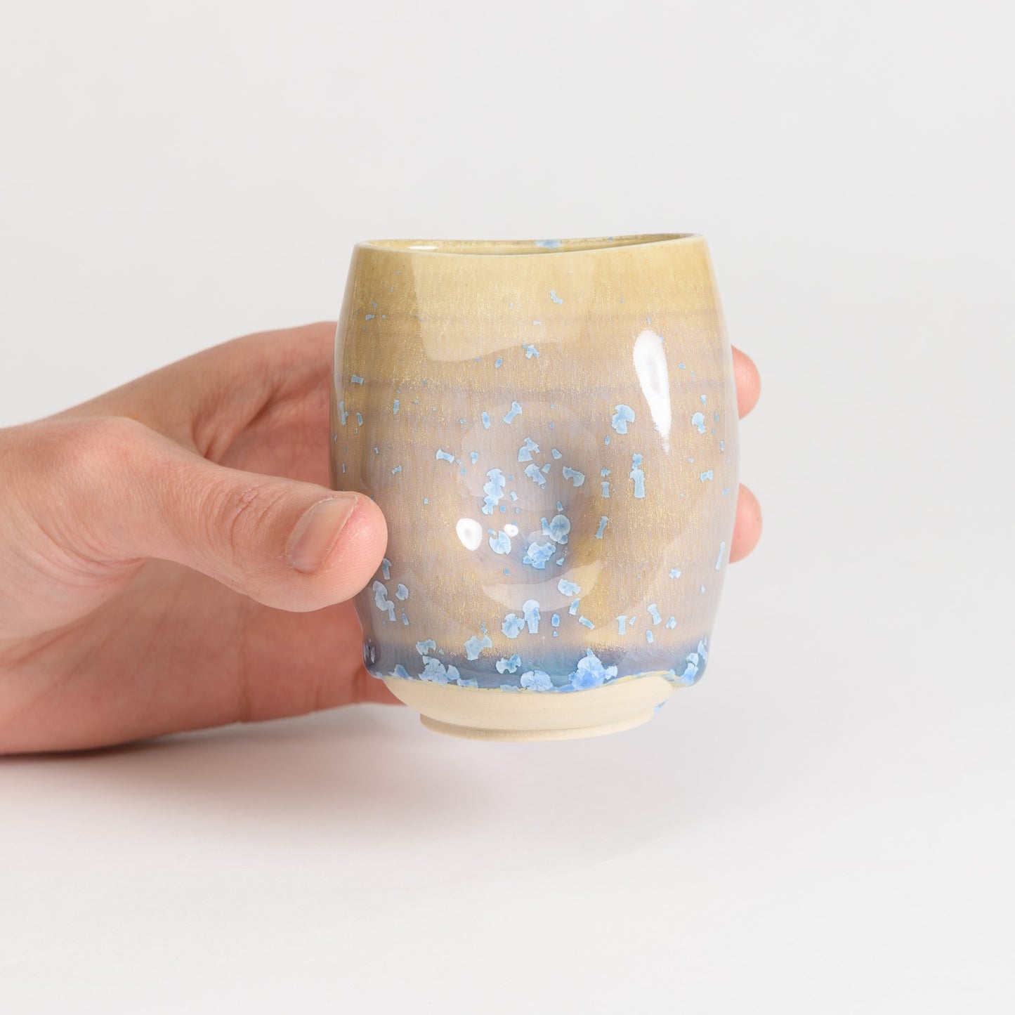 Mini Vase - Moonstone Dimpled