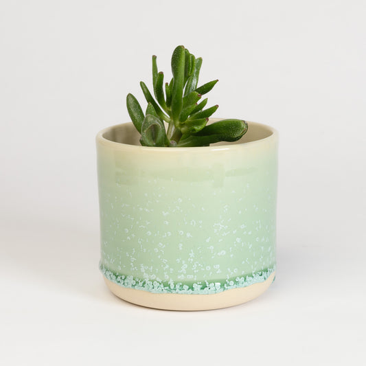 Planter 9 cm - Crystal Green