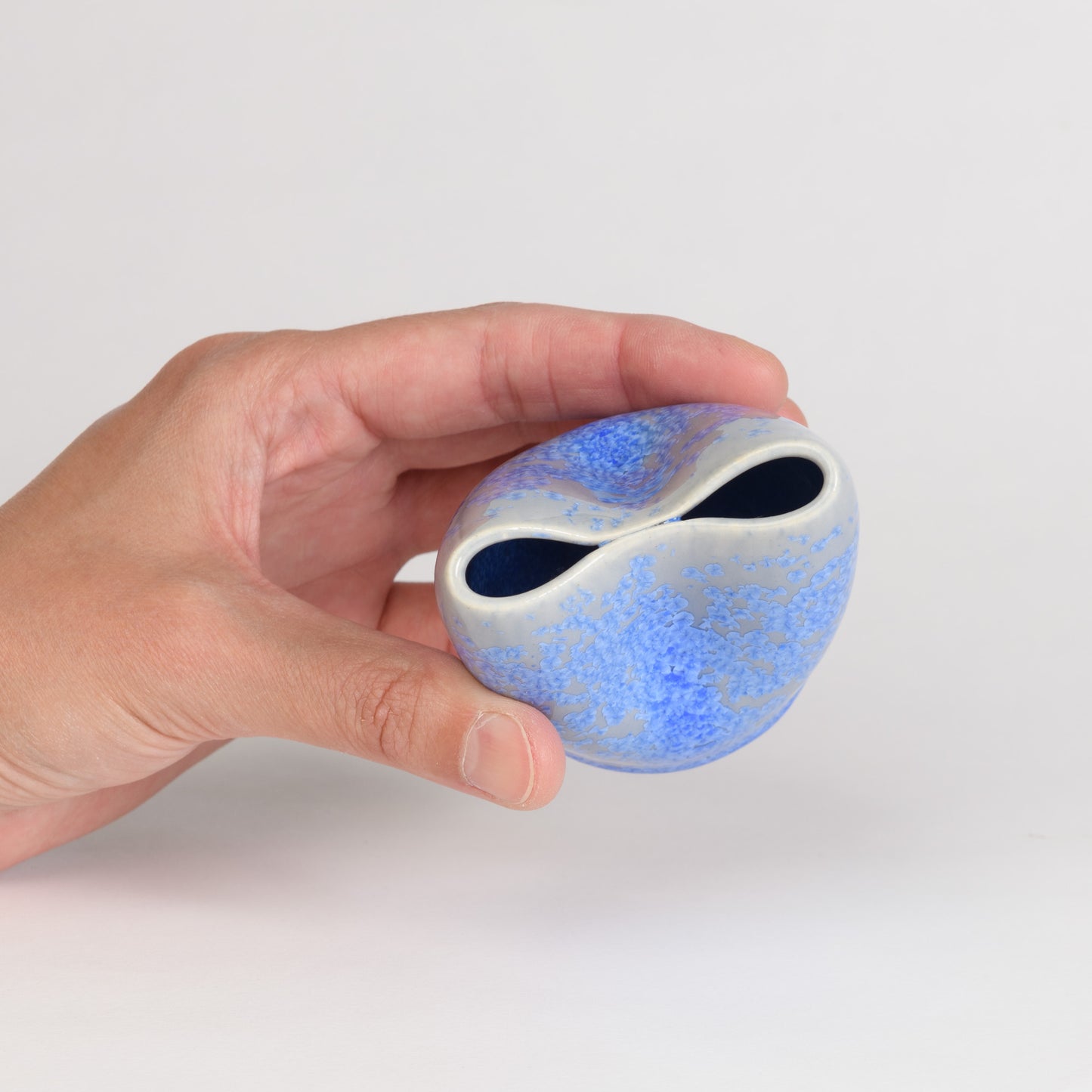Mini Vase - Blue Pinched