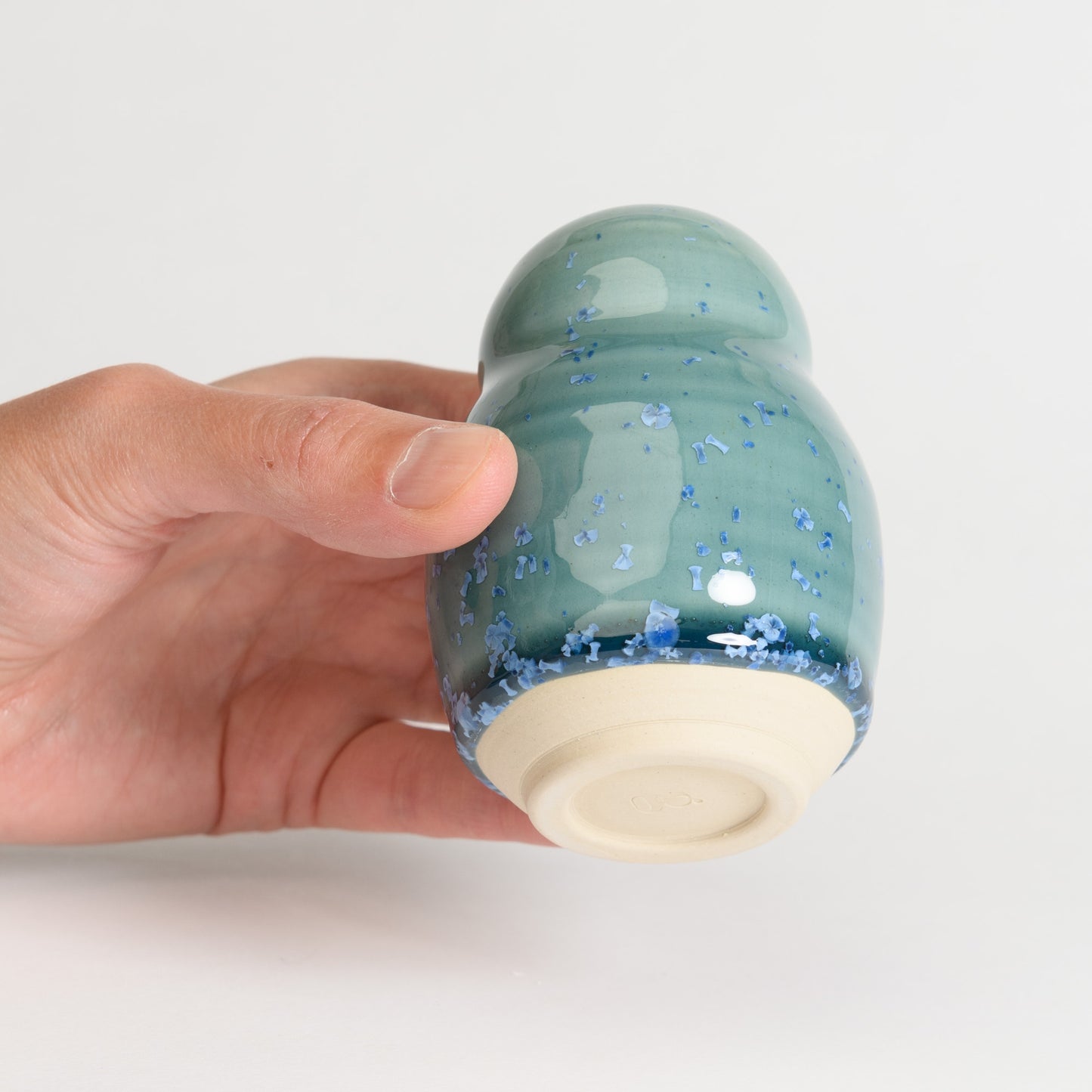 Mini Vase - Teal Gourd