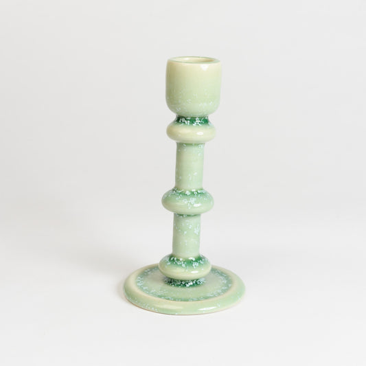 Tall Candlestick - Crystal Green (second)