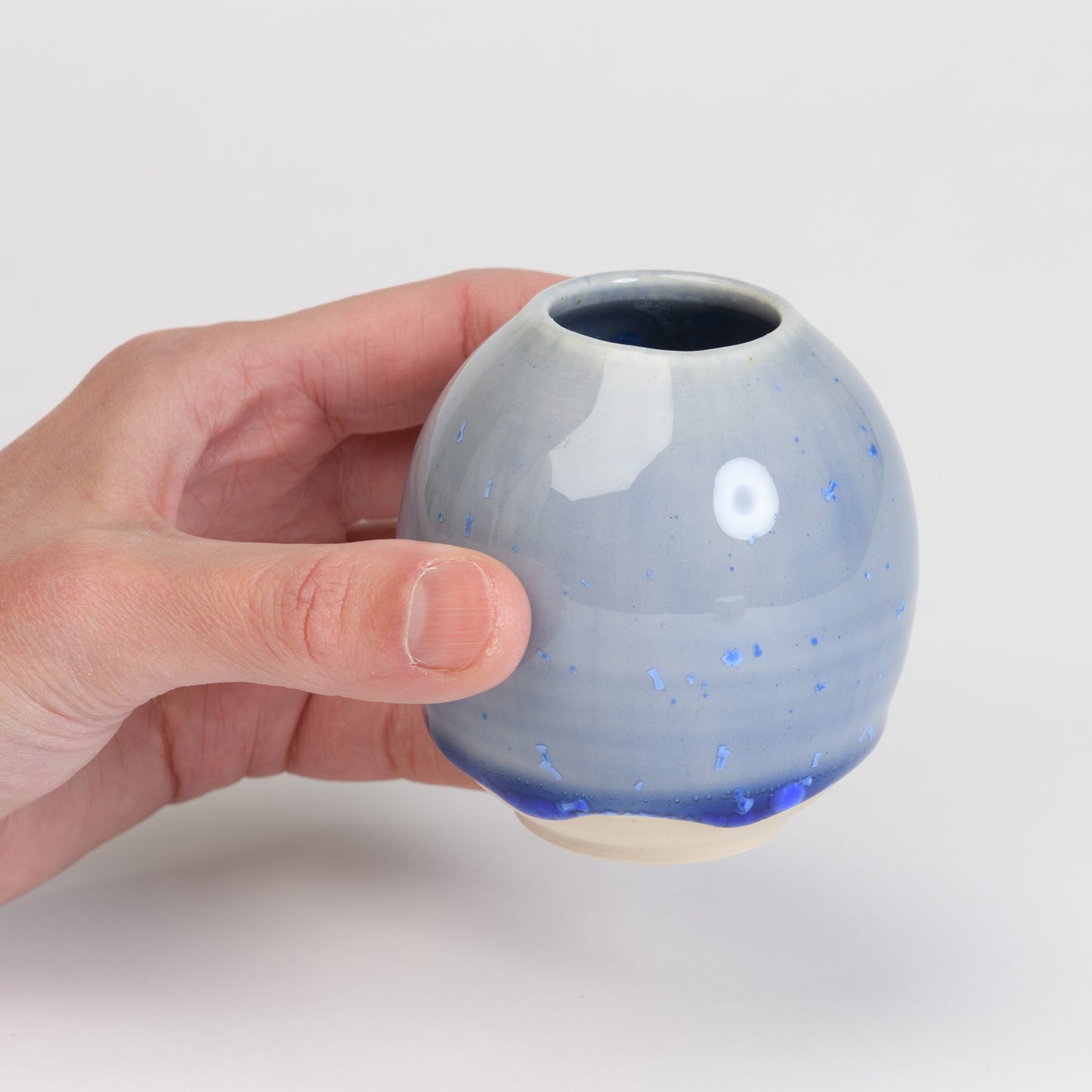 Mini Vase - Blue Round