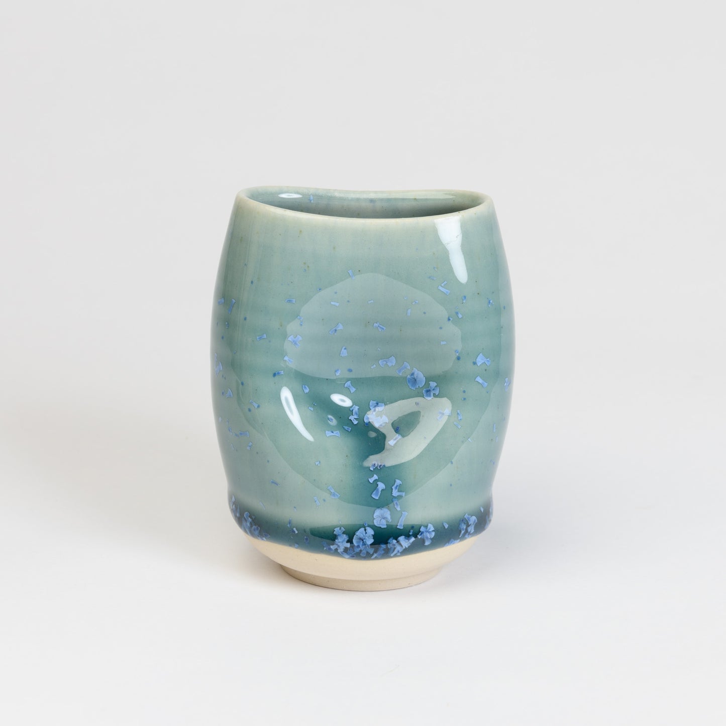 Mini Vase - Teal Dimpled