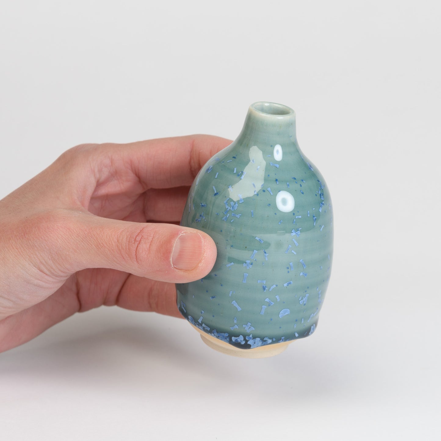Mini Vase - Teal Bottle