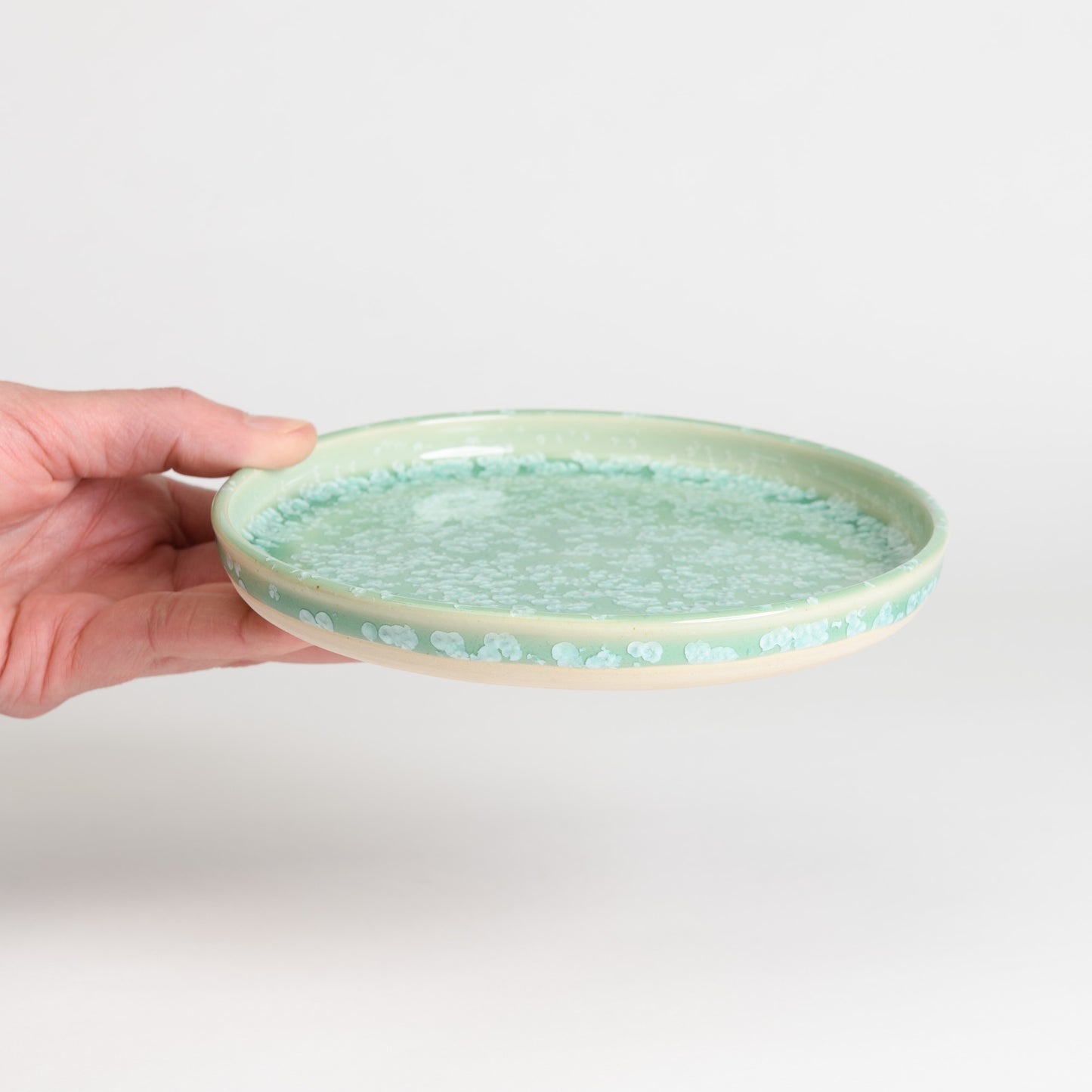 Side Plate - Crystal Green or Teal