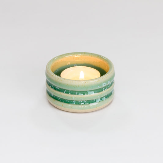 Tealight Holder - Crystal Mint