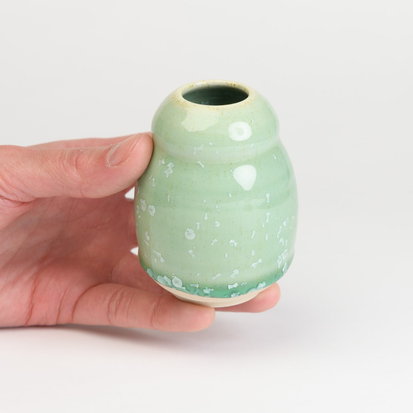 Mini Vase - Green Gourd