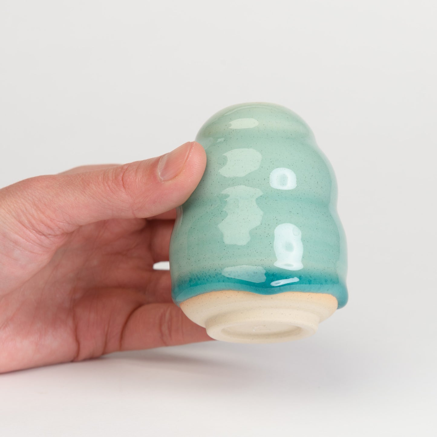Mini Vase - Jelly Turquoise Bellied