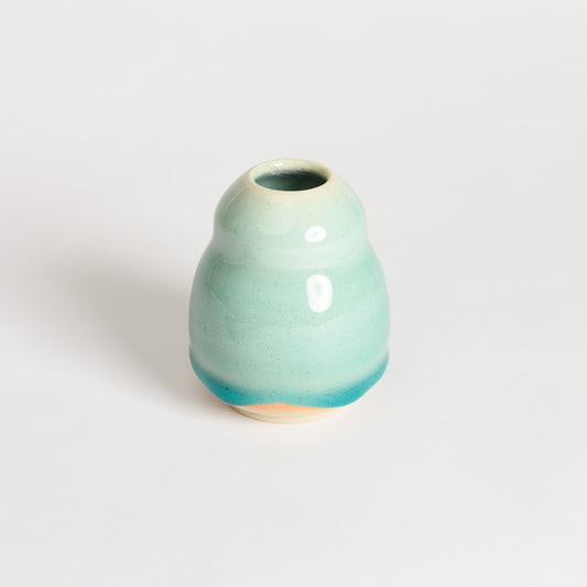 Mini Vase - Jelly Turquoise Gourd
